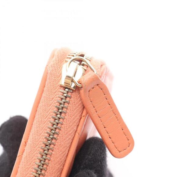 CHANEL Pink Lambskin Leather Wallet - Picture 7 of 8